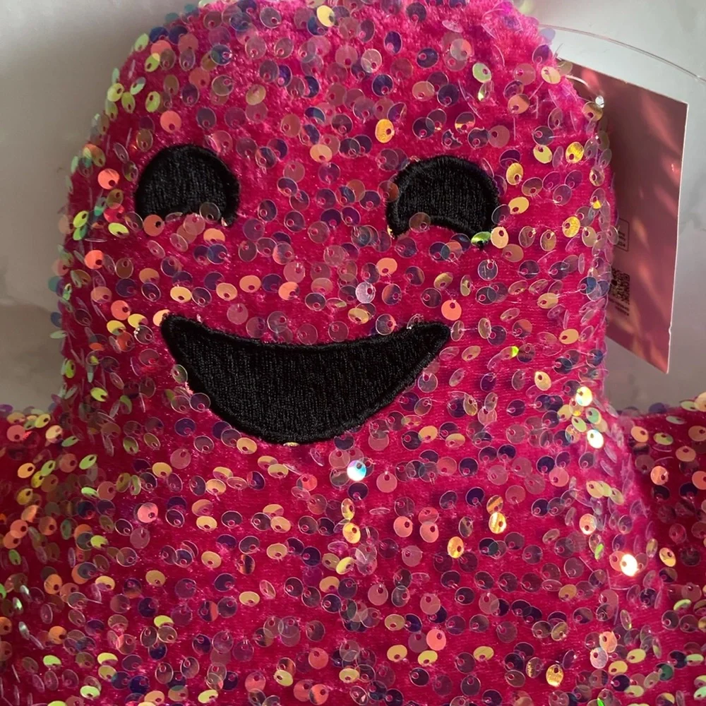 Pink Sequin Ghost Pillow Halloween Summerween Isaac Mizrahi 16 Inch New Home